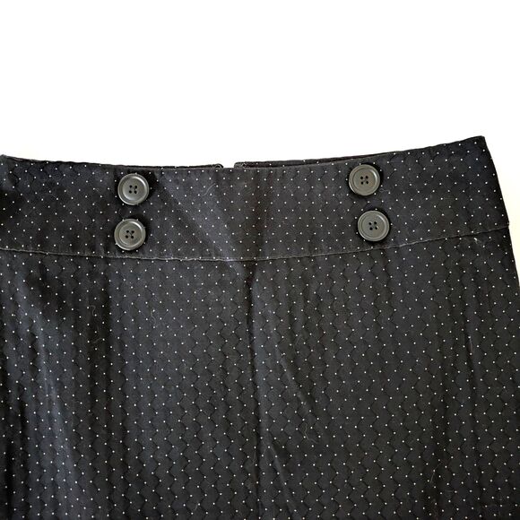 Express Design Studio Polka Dot Mini Skirt Black A-Line Lined Size 4 NWT - Picture 2 of 11